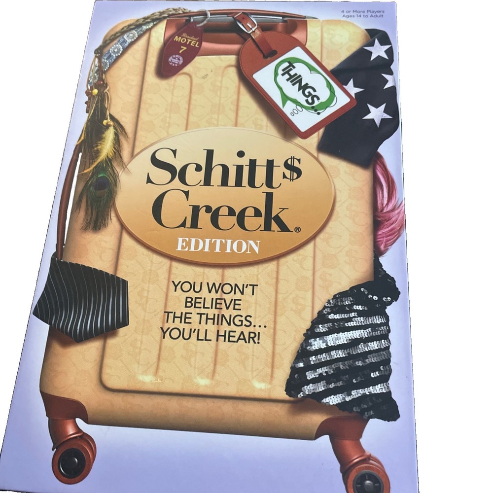Schitt's Creek Edition PlayMonster Things Board Game Fun Opened But Unused Look
